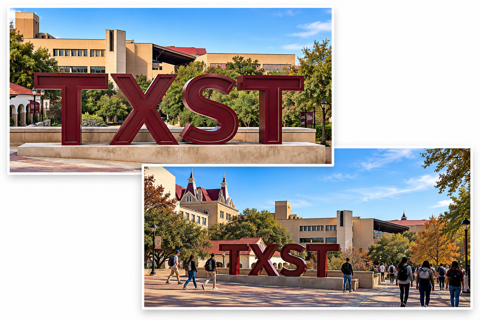 TXST Campus Collage