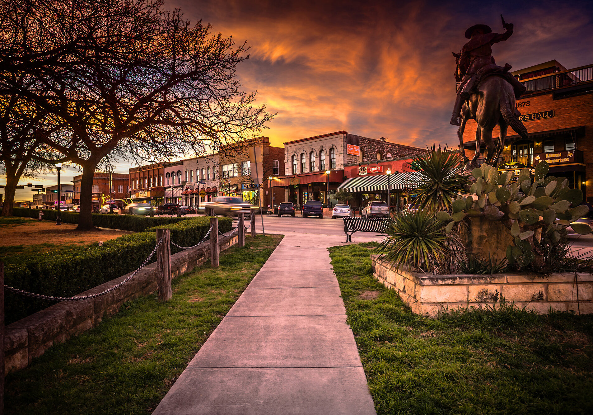 Sunset on The Square