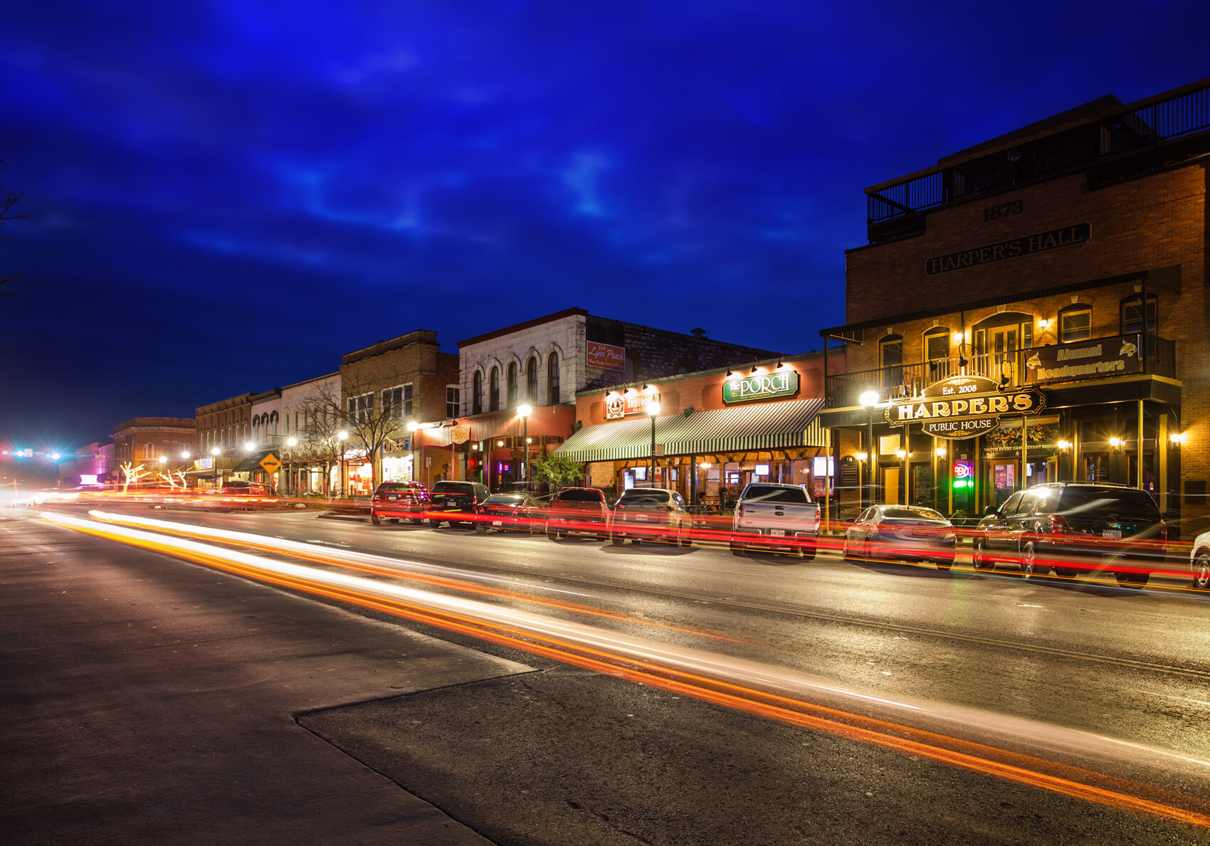 Winter Sky Over Downtown San Marcos