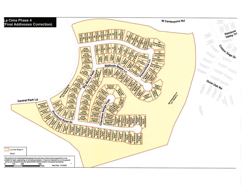 V2lot Numbers With Addresses 1 La Cima San Marcos